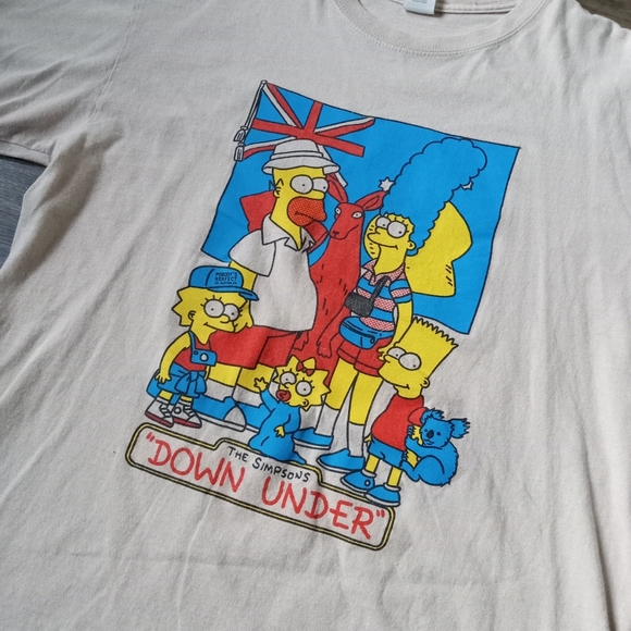 Simpsons Australian Journey T-shirt printed on a Gildan - Picture 5 of 5